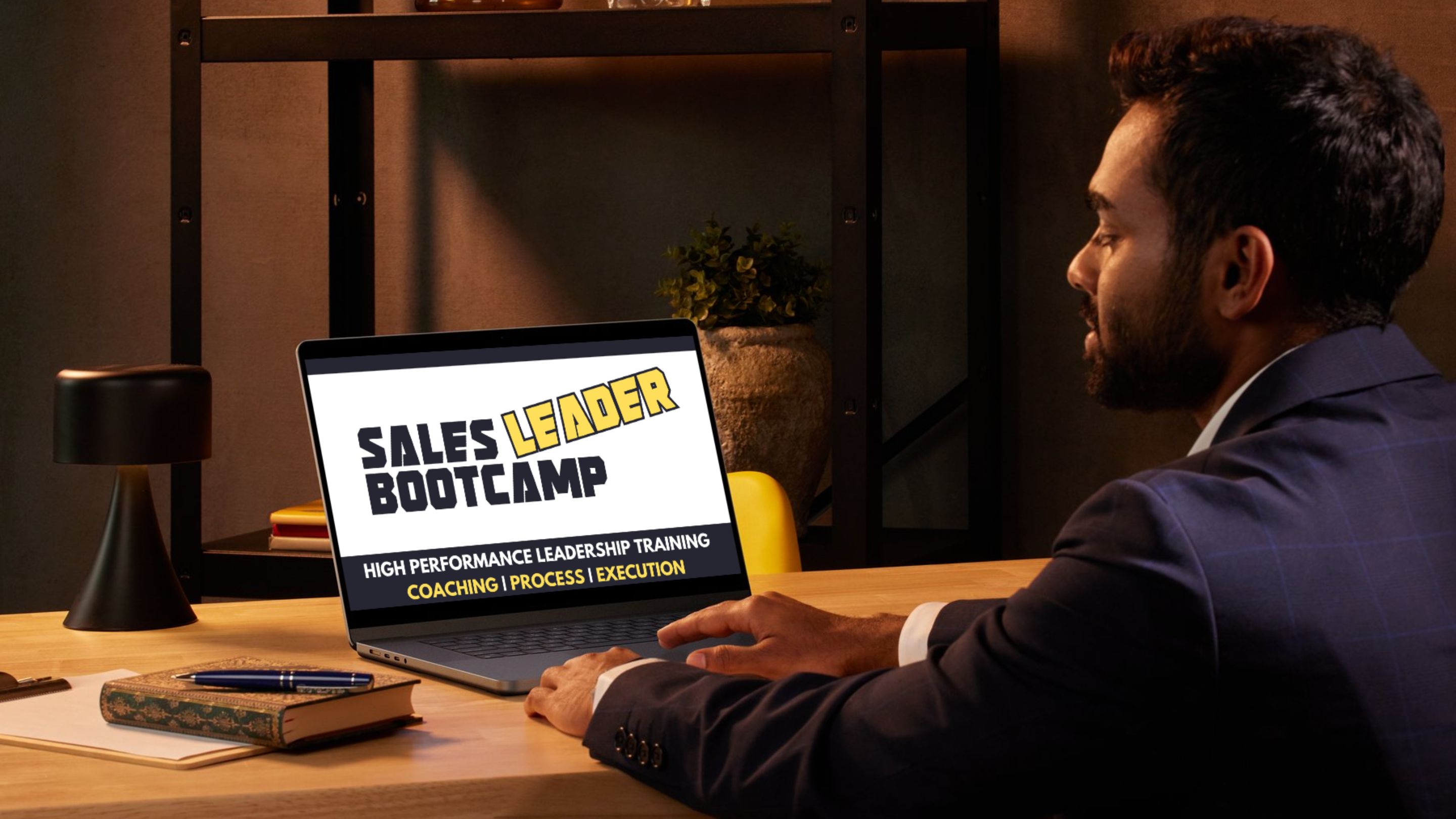 Sales leader reviewing the Sales Leaders Bootcamp program