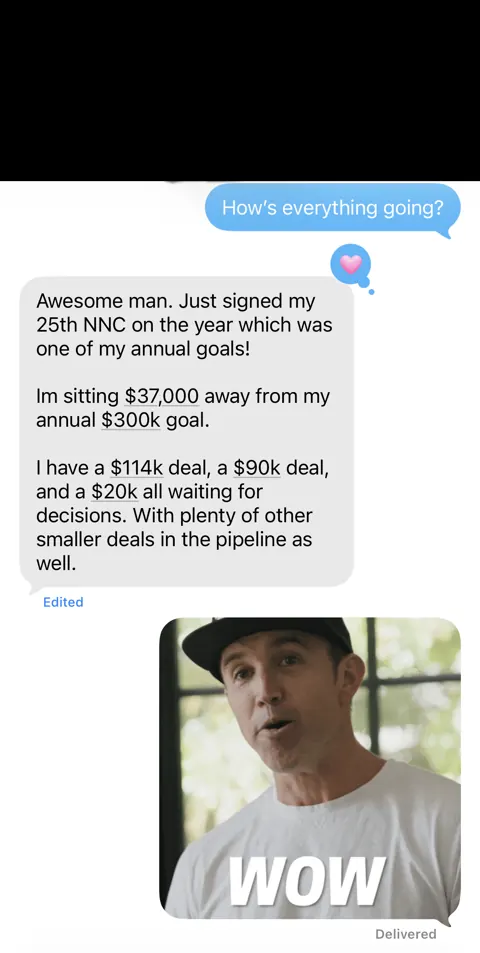 Anonymized customer message: The 25th net-new customer of the year signed.